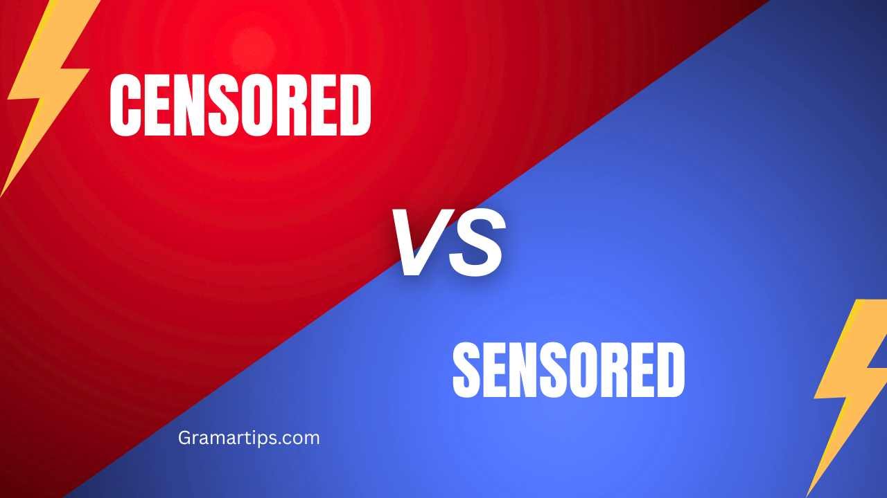 Censored vs Sensored