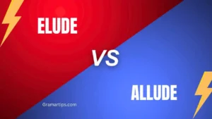 Elude vs Allude