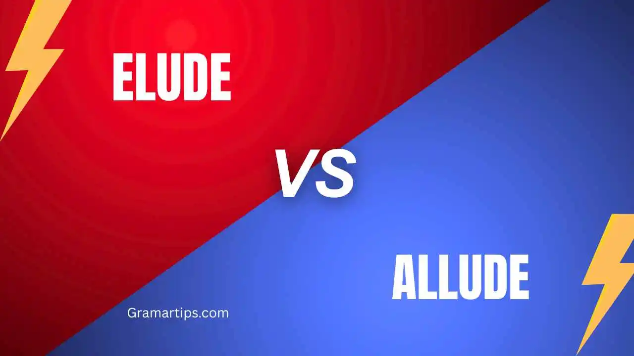 Elude vs Allude