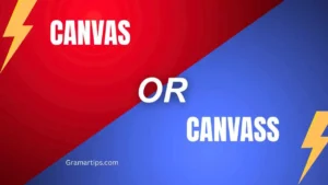 Canvas or Canvass