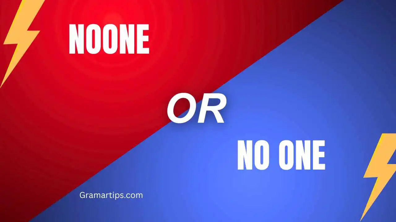 Noone or No One