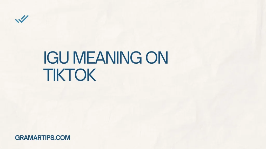 IGU Meaning on TikTok