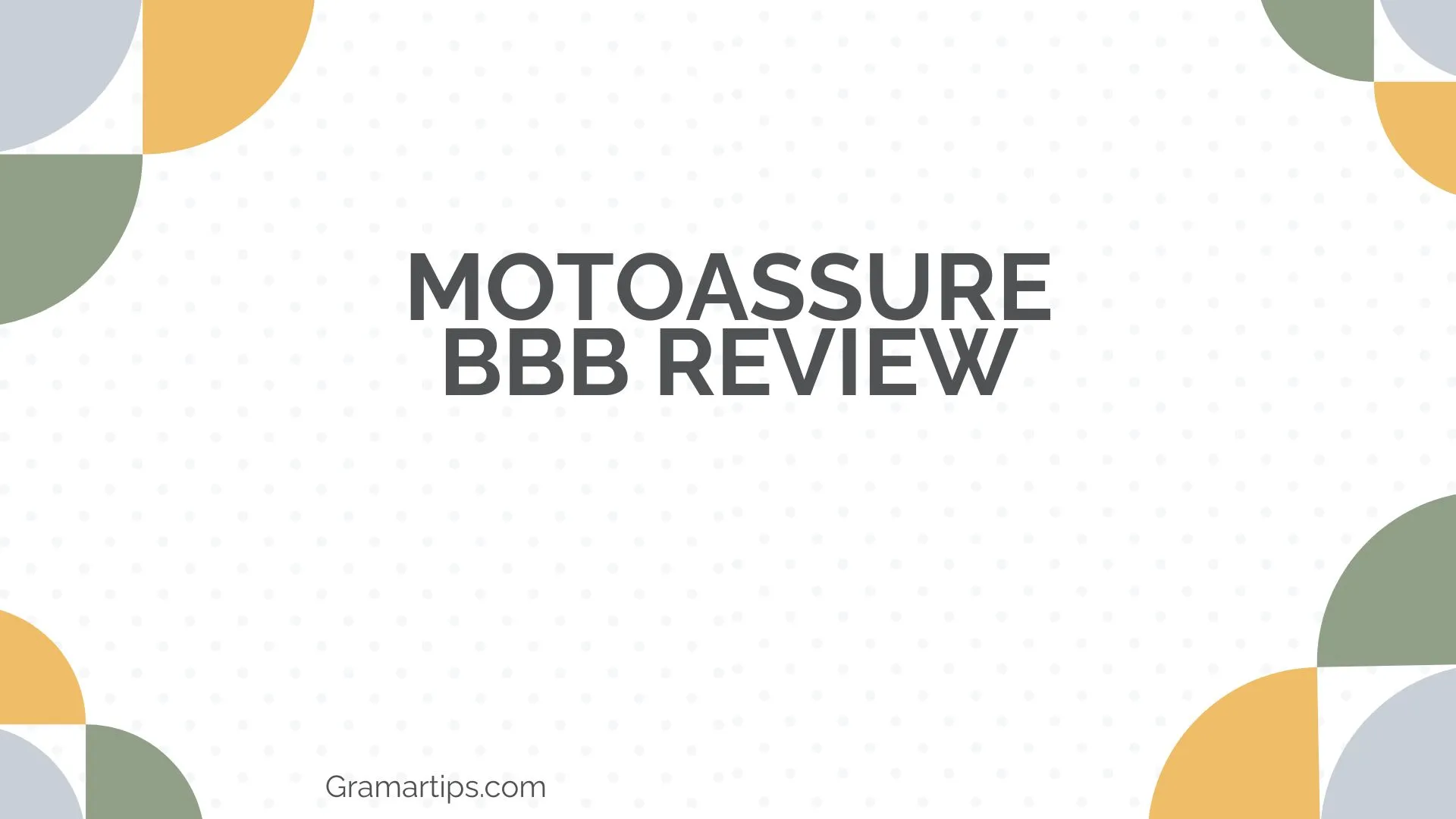 MotoAssure BBB Review