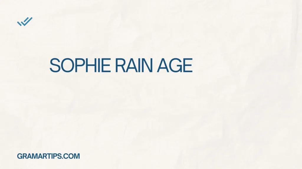 Sophie Rain Age